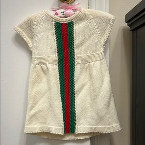 Gucci Knit Dress with Red and Green Stripe